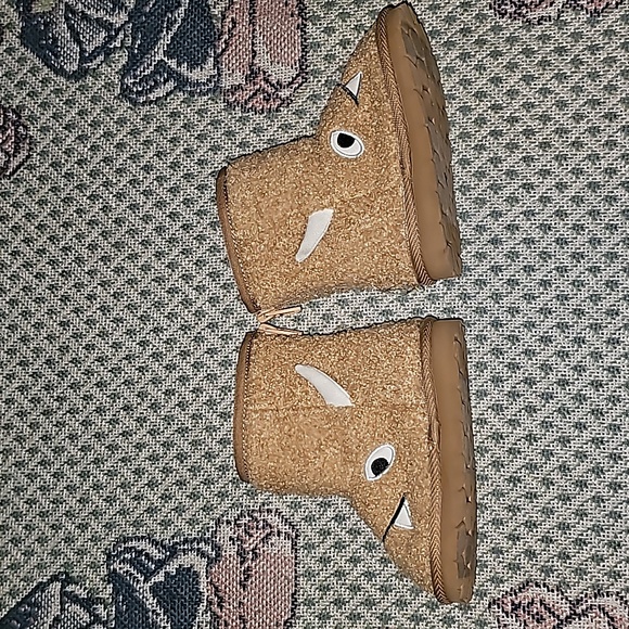 Baby Gap boots sherling yeti monster design zipper closure lined S3 - Picture 3 of 6